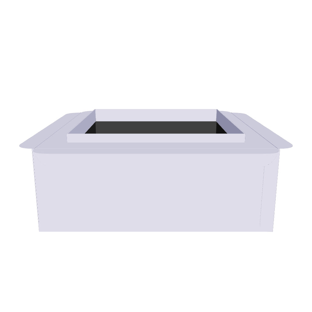 EZ Plenum EZRB6X6 R6 Insulated 6x6 Ceiling Register Box with Flange