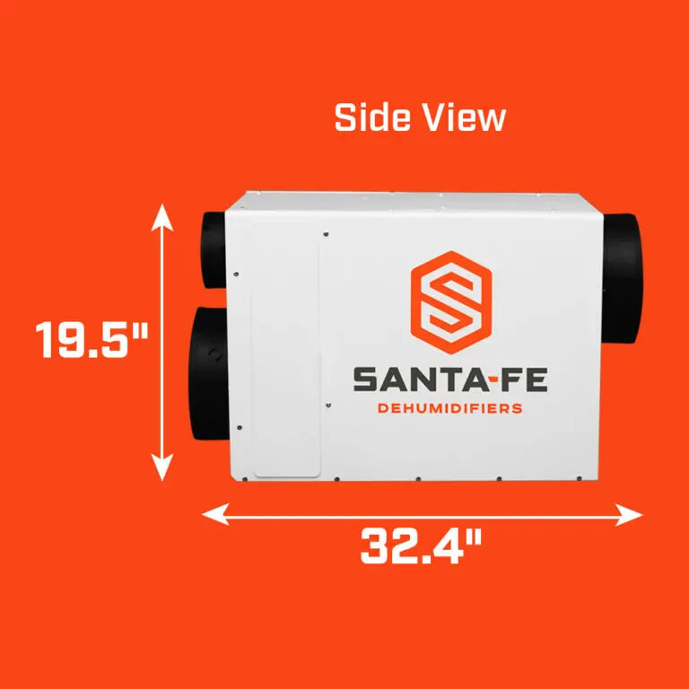 Santa Fe Ultra98 Dehumidifier Side View 2